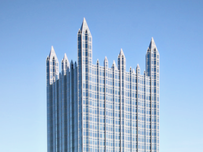 Crown of postmodern building